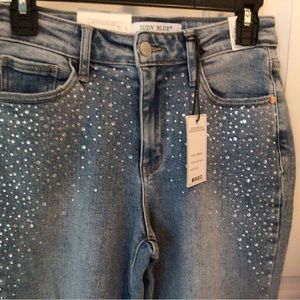 Judy Blue Embellished front& rear slim fit jeans